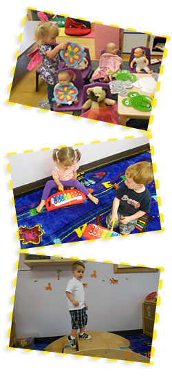 two year olds playing 